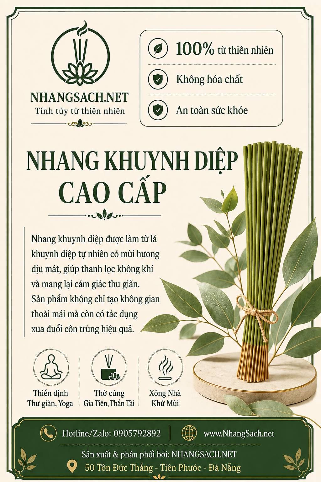 Thanh nhẹ cho không gian nhỏ.
